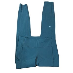 Lululemon fast and free Women's Teal Athletic leggings